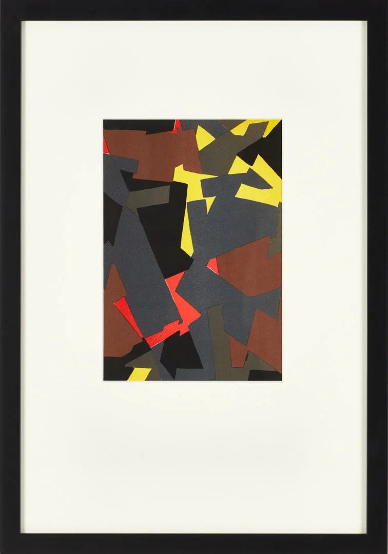 OLLE BONNIER, efter, "Motpoler", 1956, färgtryck. — Engravings & Prints — Crafoord Auktioner Stockholm