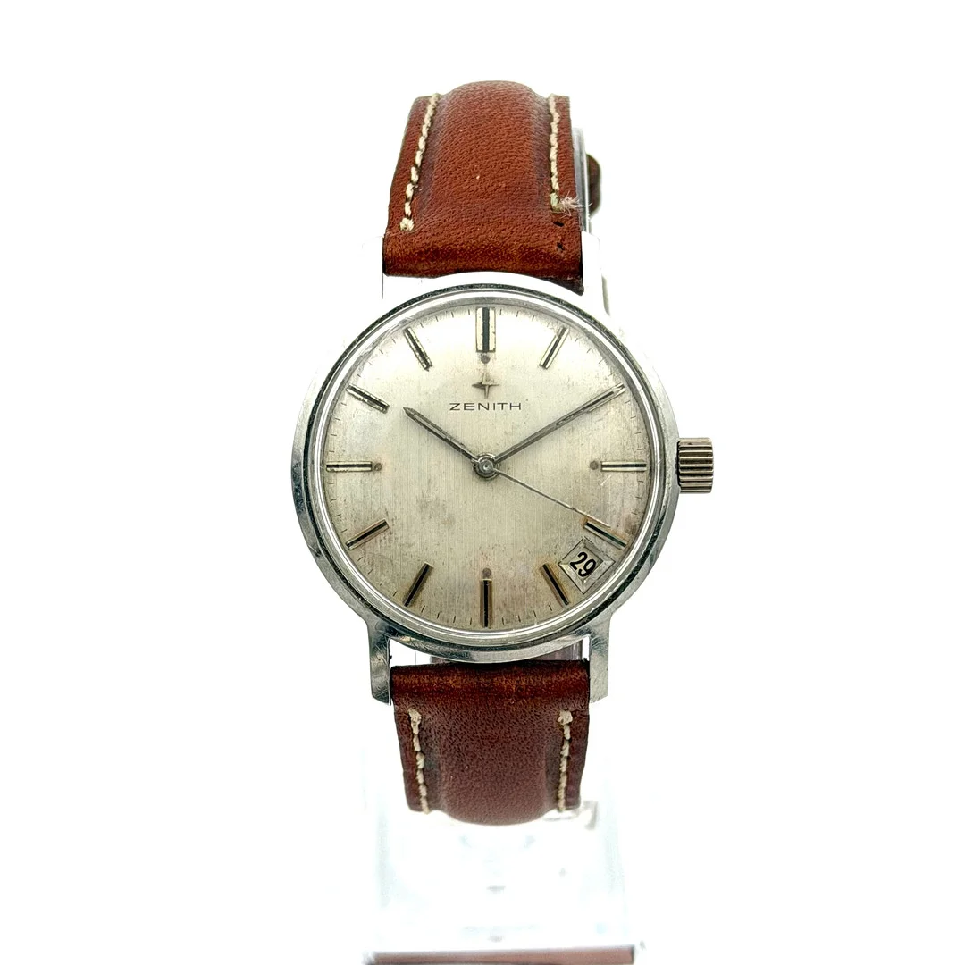 ZENITH, armbandsur, 1950/60-tal, manuell, stål. — Wristwatches — Skandia Auktion