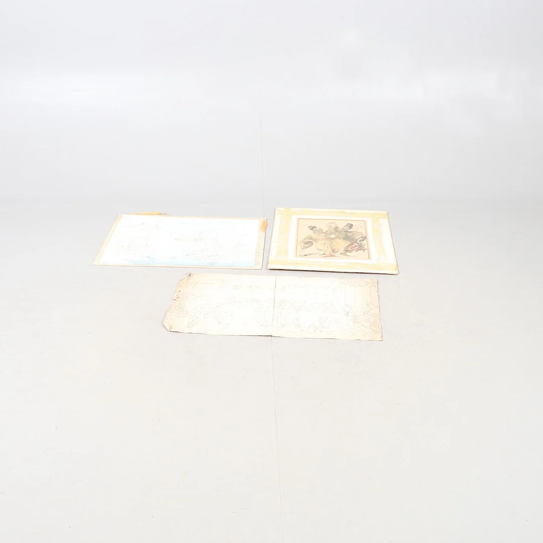 'CAPRICE' (20TH CENTURY ENGLISH SCHOOL) - PROSPECT OF BRIGHTON; AFTER PAUL VERONESE - THE BUILDING OF A CLASSICAL PALACE; DANCE MACABRE (3). — Drawings — Lawrences Auctioneers