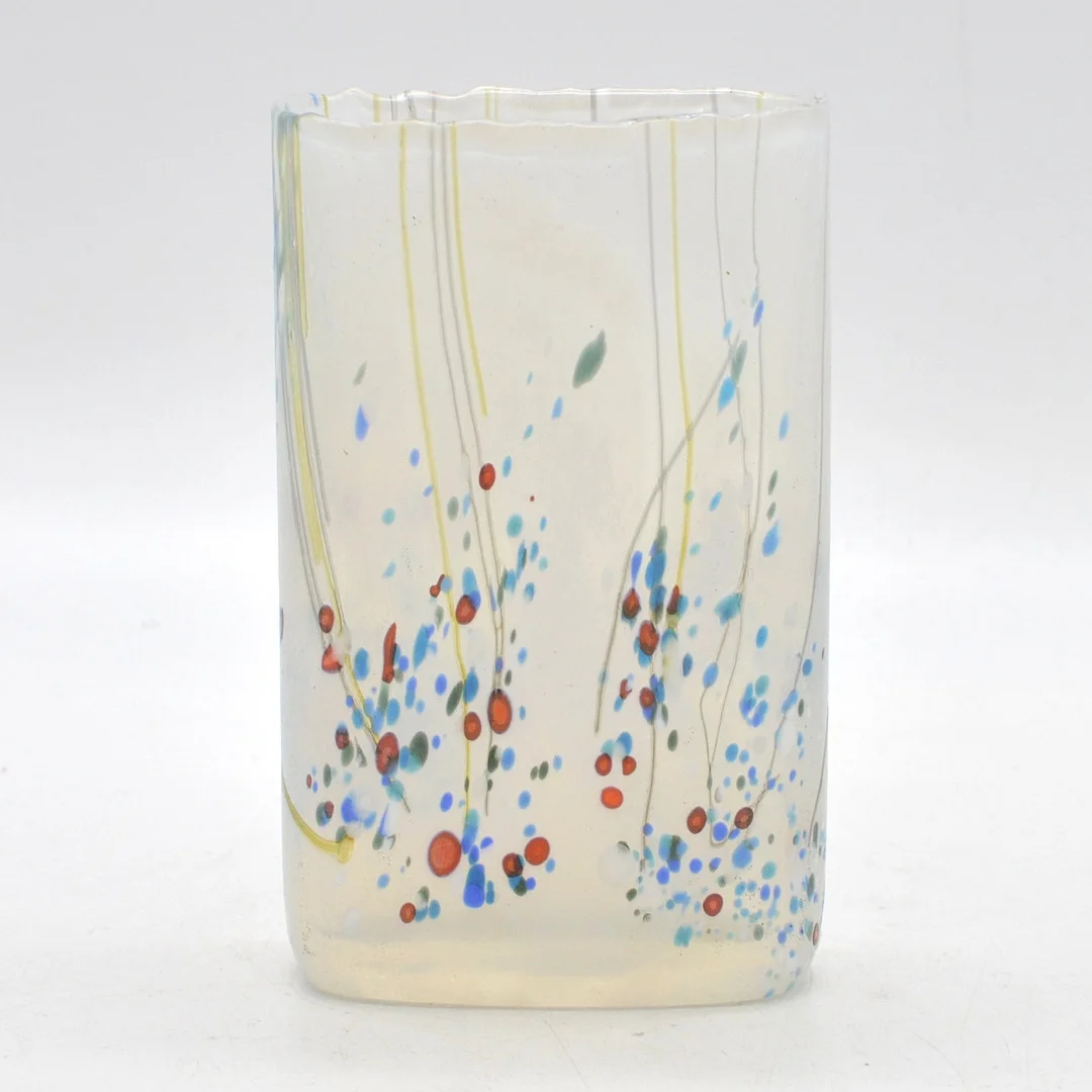 ISLE OF WIGHT, VASE, MEHRFACHES STUDIOGLAS, AUS DER SERIE "POPPY", ENGLAND, UM 1980ER JAHRE. — Art glass — Kunst- und Auktionshaus Kleinhenz