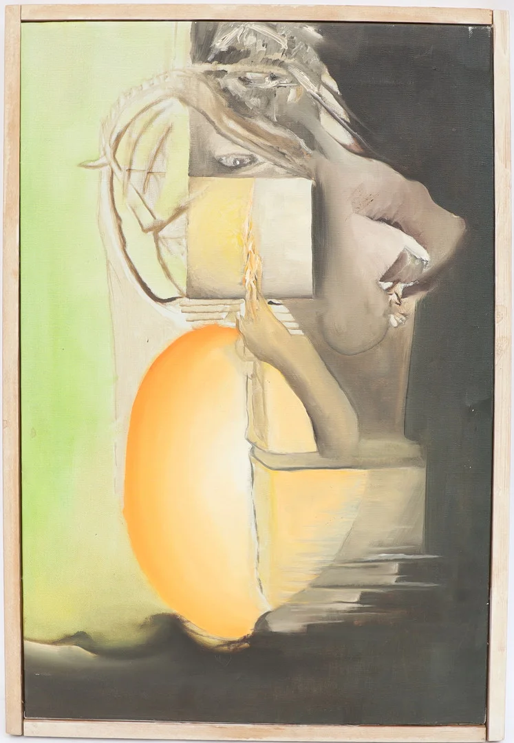 OKÄND KONSTNÄR. Komposition, oljemålning på duk, osignerad. — Paintings — Falun Auktionsbyrå