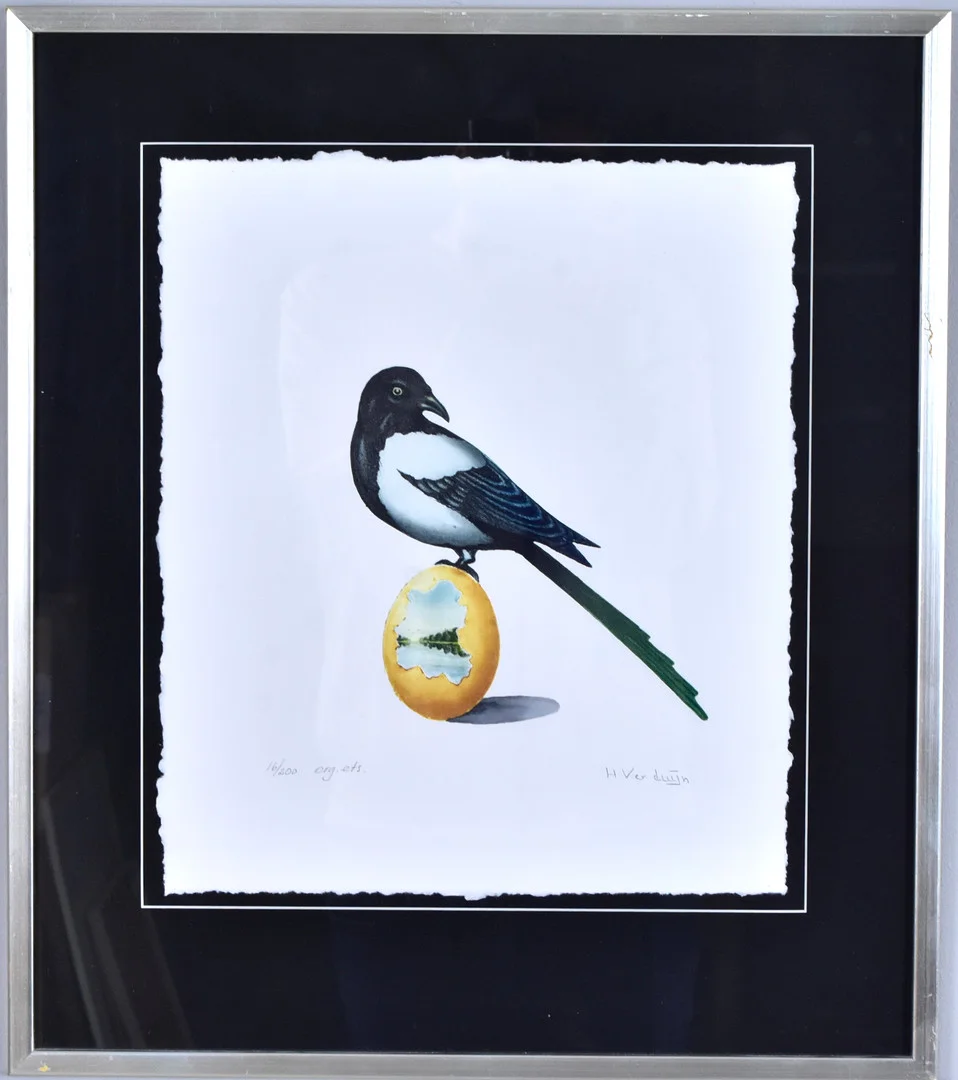 HANS VERDUIJN. Färgetsning. — Engravings & Prints — Halmstads Auktionskammare