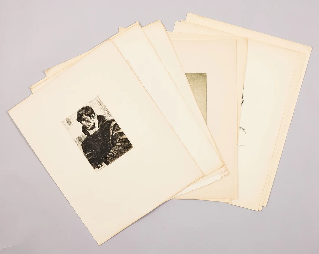 FÖRENINGEN FÖR GRAFISK KONST. Blad ur portföljerna 1929, 30, 31 och 32. Alla signerade i plåten/ stenen. — Engravings & Prints — Stockholms Auktionsverk Magasin 5