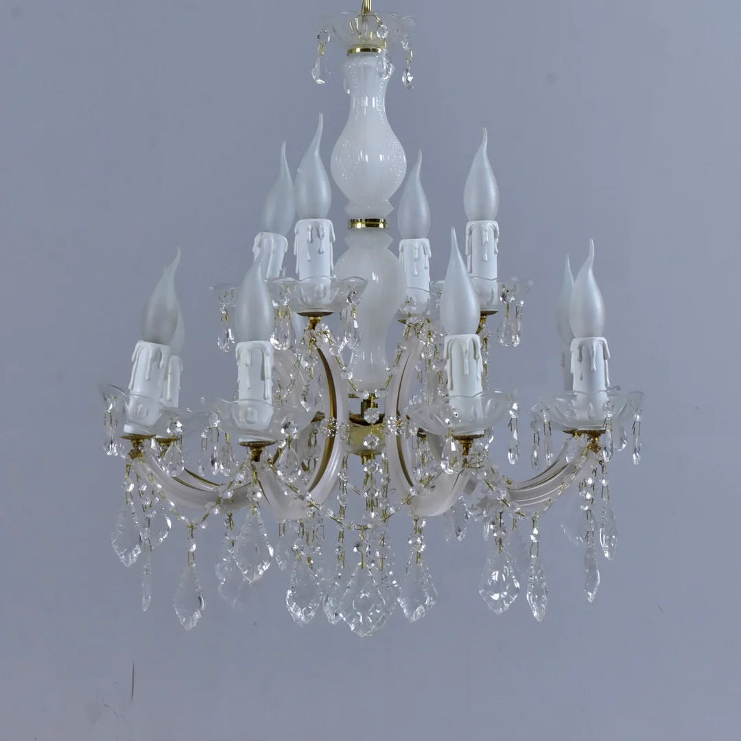 KRISTALLKRONA, Venetiansk stil, 1900-tal. — Chandeliers — Halmstads Auktionskammare