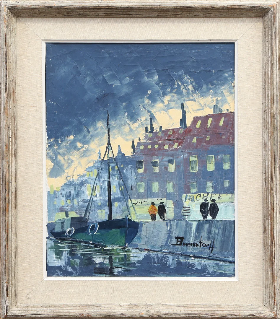 OIDENTIFIERAD KONSTNÄR. OLJA, på duk, signerad. — Paintings — Kalmar Auktionsverk