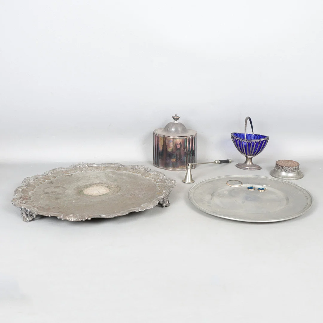 A COLLECTION OF SILVER PLATED WARE, AND WORKS OF ART (QTY). — Miscellaneous — Bishop & Miller