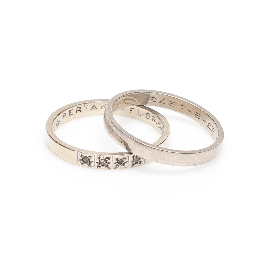 RINGAR, vitguld, 18k, ca 4,4 gram. — Rings — Gomér & Andersson Linköping