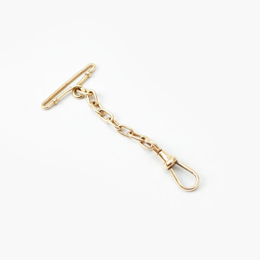 KLOCKKEDJA, 18k guld, vikt ca 3,5 gram. — Pocket & Stop Watches — Göteborgs Auktionsverk