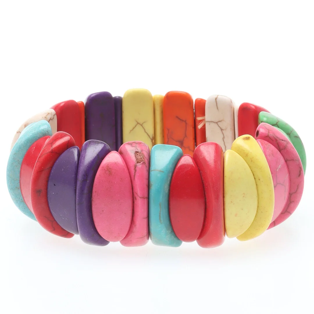 ARMBAND, färgad magnesit. — Bracelets — Ekenbergs Auktioner