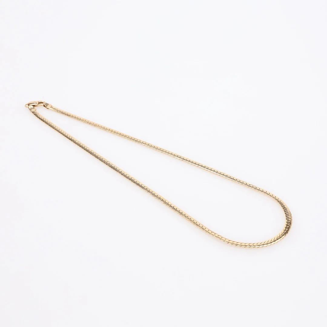 COLLIER, 18K GULD, ITALIEN, VIKT CA 15,4 GRAM. — Necklace — Crafoord Auktioner Lund
