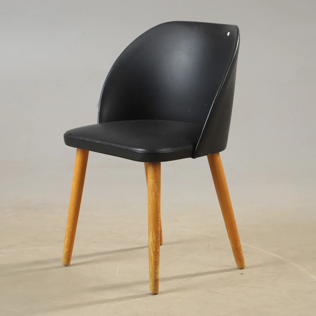 SMINKSTOL, konstskinn, 1900-talets mitt. — Armchairs & Chairs — Helsingborgs Auktionskammare