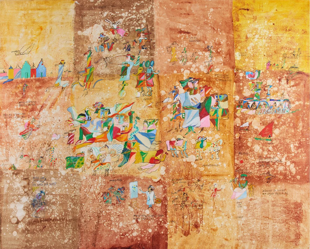 MADELEINE PYK. På väg till Skansen. — Paintings — Stockholms Auktionsverk Fine Art