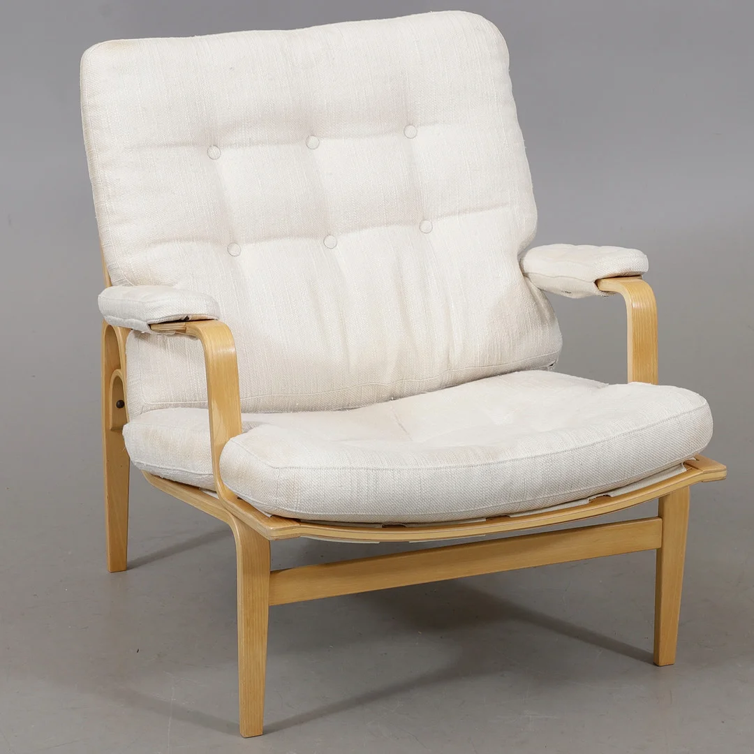BRUNO MATHSSON. Fåtölj, "Ingrid", Dux. — Armchairs & Chairs — Växjö Auktionskammare