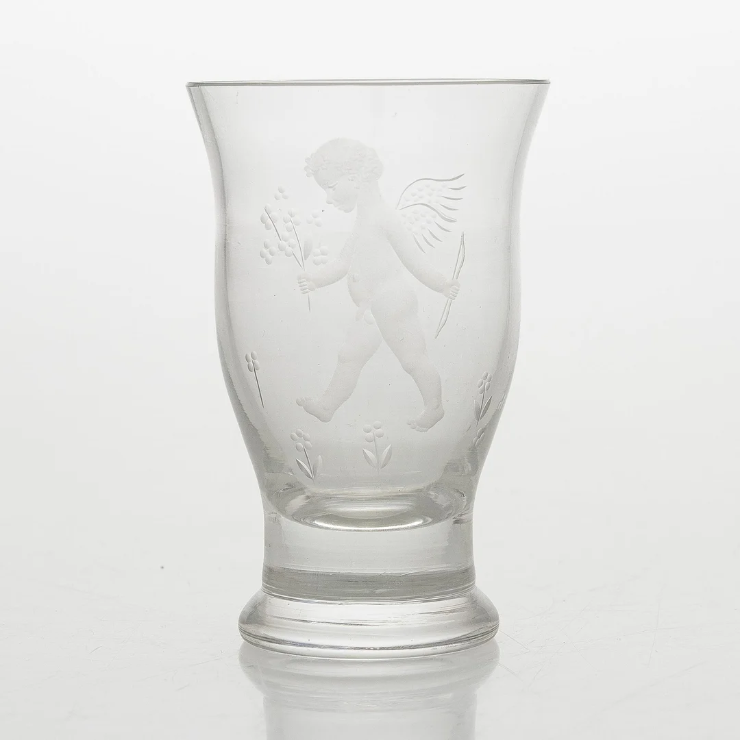 Tapio Wirkkala & Theodor Käppi, vas, signerad TW - Th.K. Iittala 1940-talets slut. — Design/Glas — Bukowskis