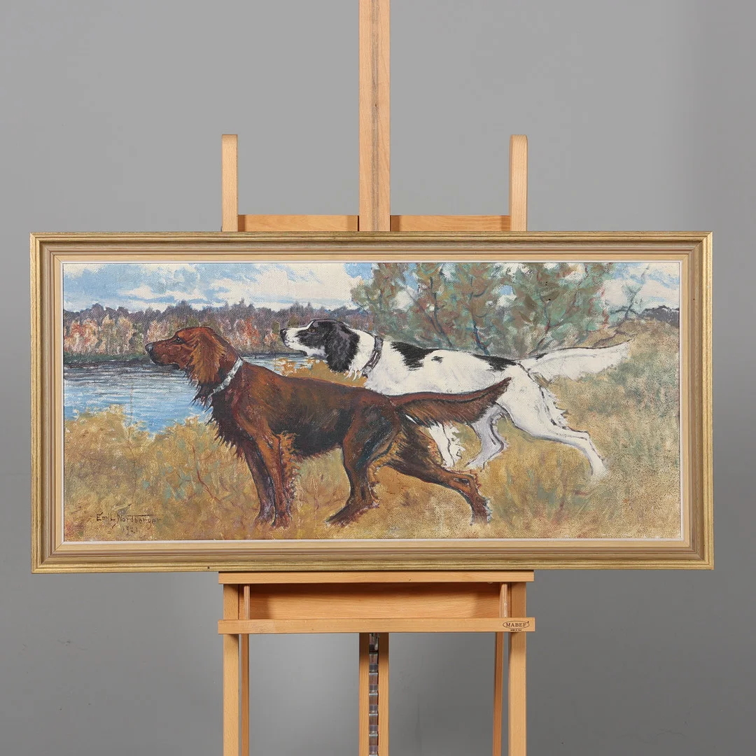 EMIL NORDBERGER. OLJA PÅ DUK, signerad, daterad 1921. — Paintings — Borås Auktionshall