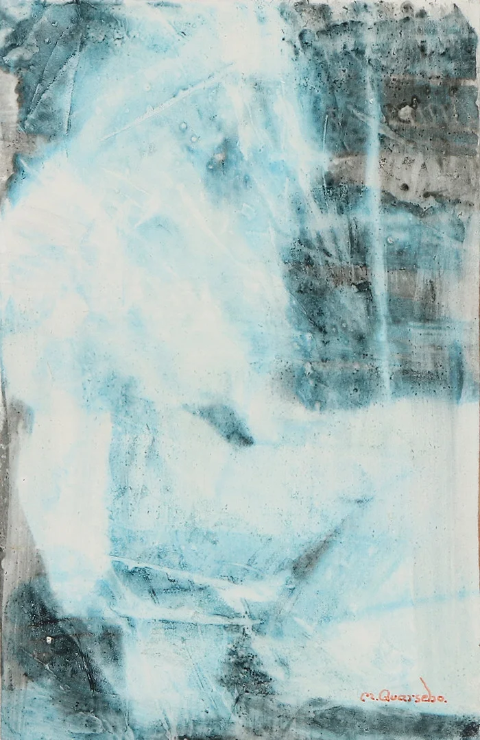 MICHAEL QVARSEBO. Blandteknik. Komposition. Signerad. — Paintings — Skånes Auktionsverk