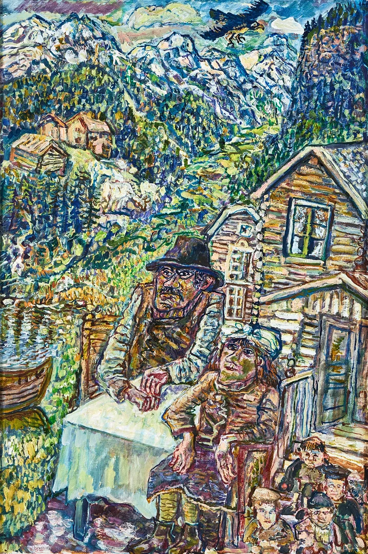 OLLE NORDBERG (1905-1986). Funäsdalen, olja på duk. — Paintings — Stockholms Auktionsverk Magasin 5