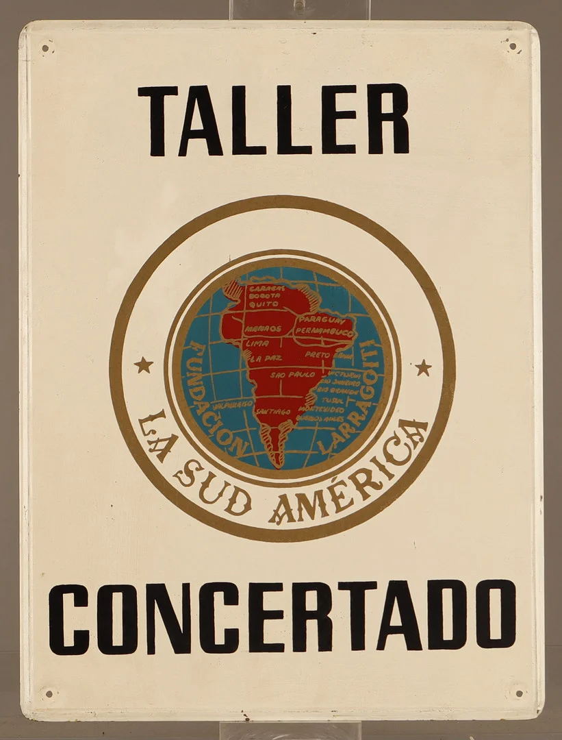 La Sud América, placa publicitaria en hojalata pintada. — Other collectables — Barcelona Auctions