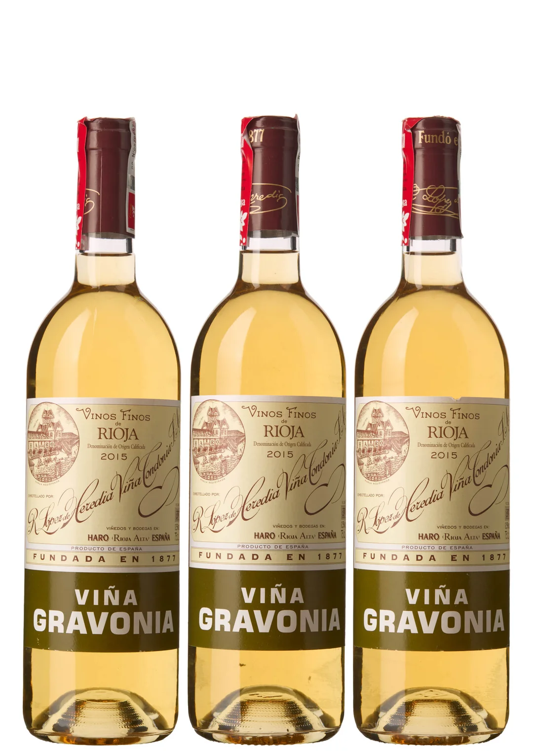 3 x Rioja Crianza Blanco Vina Gravonia 2015, Lopez de Heredia — 3 x Rioja Crianza Blanco Vina Gravonia 2015, Lopez de Heredia — Vin/Vin — Blomqvist