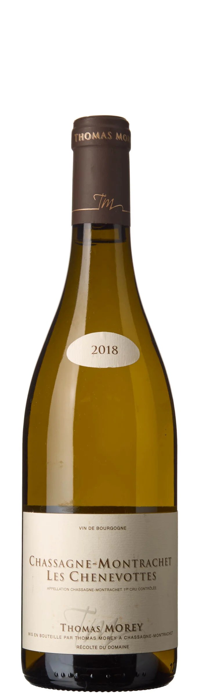 1 x Chassagne-Montrachet 1er Cru Les Chenevottes 2018, Thomas Morey — 1 x Chassagne-Montrachet 1er Cru Les Chenevottes 2018, Thomas Morey — Vin/Vin — Blomqvist