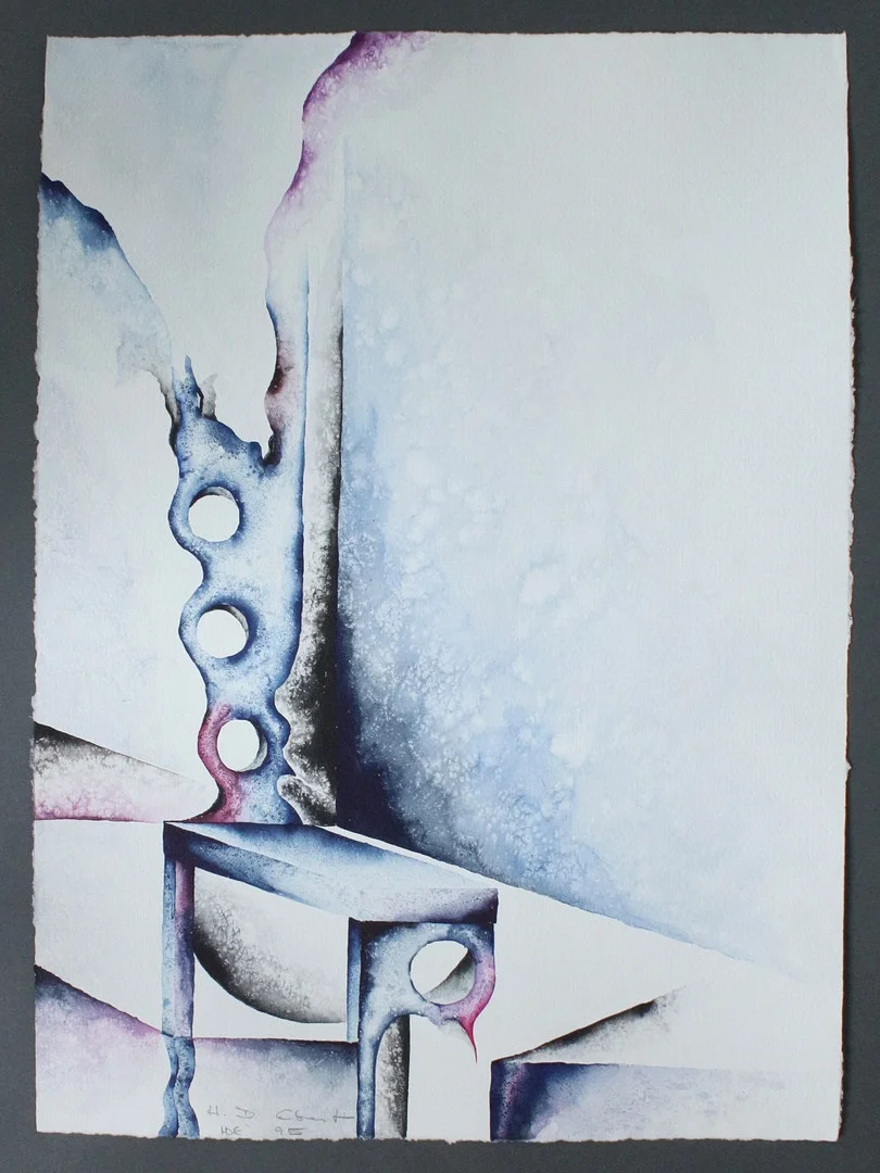 HEINZ DIETER EBERT. Mischtechnik, signiert, 1995, ca. 50 x 65 cm. — Drawings — Stockholms Auktionsverk Düsseldorf/Neuss