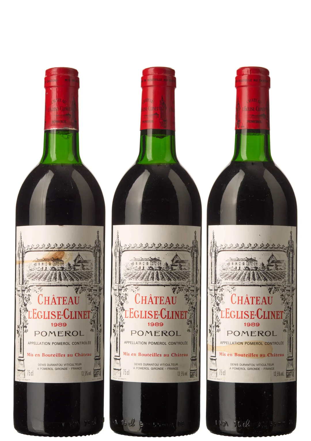 3 x Chateau L'Eglise Clinet 1989 — 3 x Chateau L'Eglise Clinet 1989 — Vin/Vin — Blomqvist
