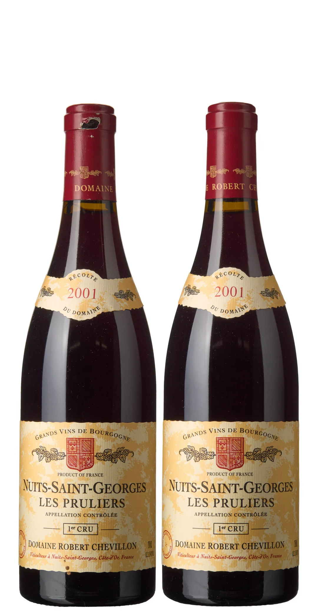 2 x Nuits-Saint-Georges 1er Cru Les Pruliers 2001, Robert Chevillon — 2 x Nuits-Saint-Georges 1er Cru Les Pruliers 2001, Robert Chevillon — Vin/Vin — Blomqvist