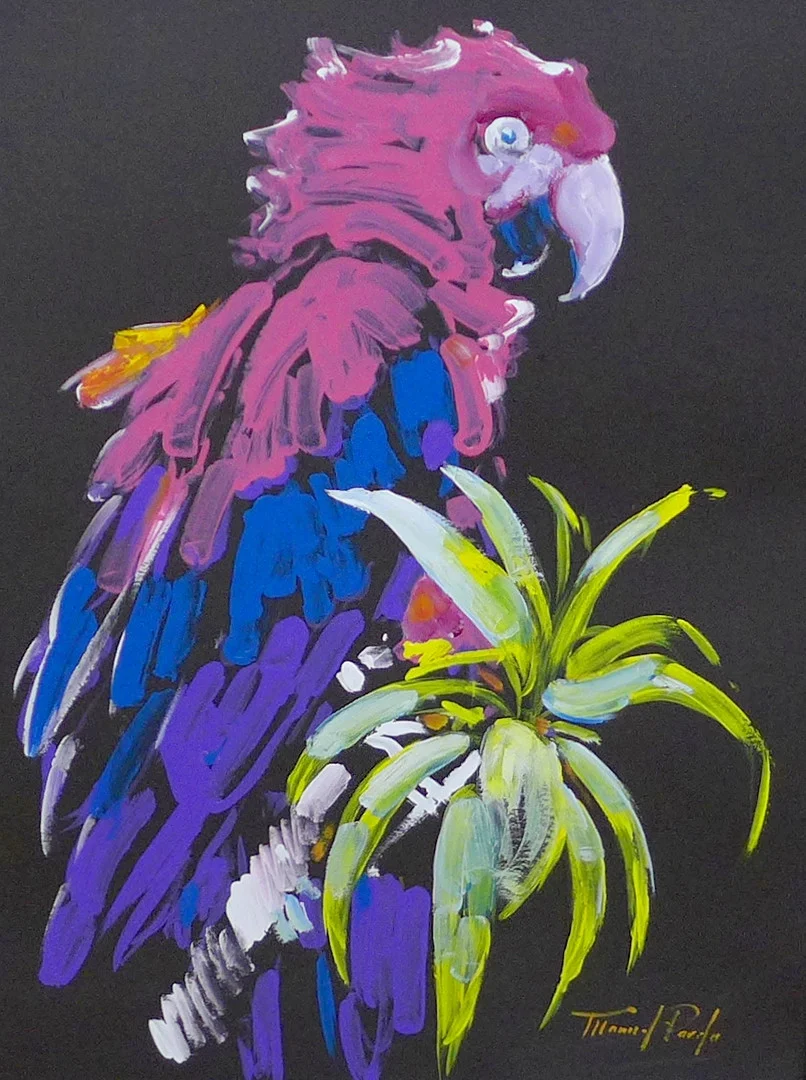 MANUEL PARDO ACRYLIC ON BOARD. — Paintings — Batemans of Stamford