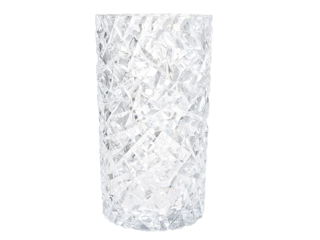 LJUSHÅLLARE, design Lena Bergström, Carat Hurricane, Orrefors, höjd 25,1 cm, diameter 14 cm, original box — Glas/Ljushållare — Kaplans