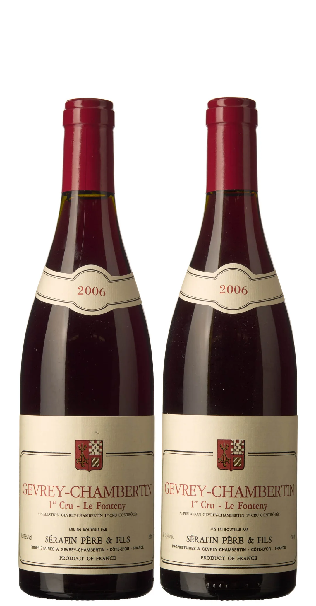 2 x Gevrey-Chambertin 1er Cru Le Fonteny 2006, Serafin Pere & Fils — 2 x Gevrey-Chambertin 1er Cru Le Fonteny 2006, Serafin Pere & Fils — Vin/Vin — Blomqvist