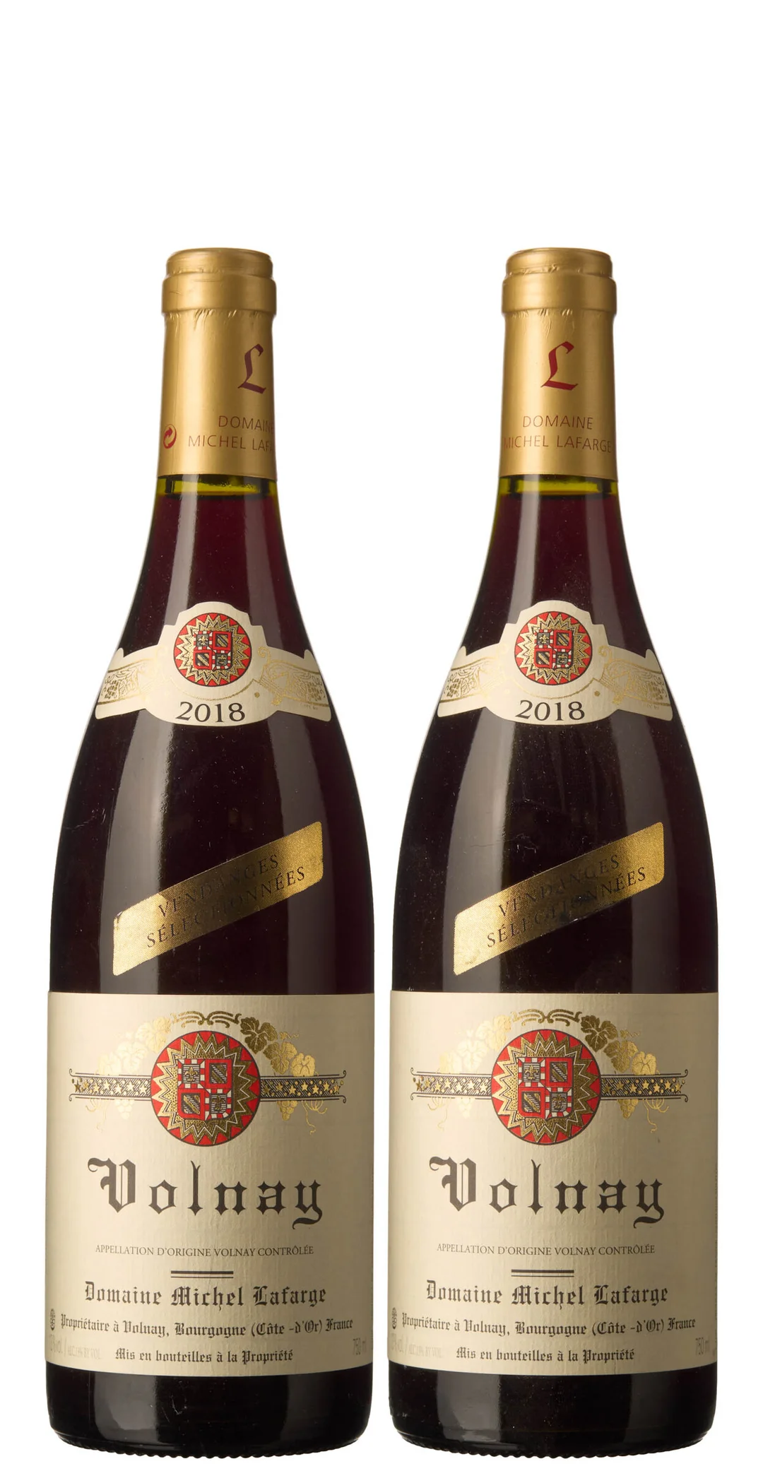 2 x Volnay Vendanges Selectionnees 2018, Michel Lafarge — 2 x Volnay Vendanges Selectionnees 2018, Michel Lafarge — Vin/Vin — Blomqvist