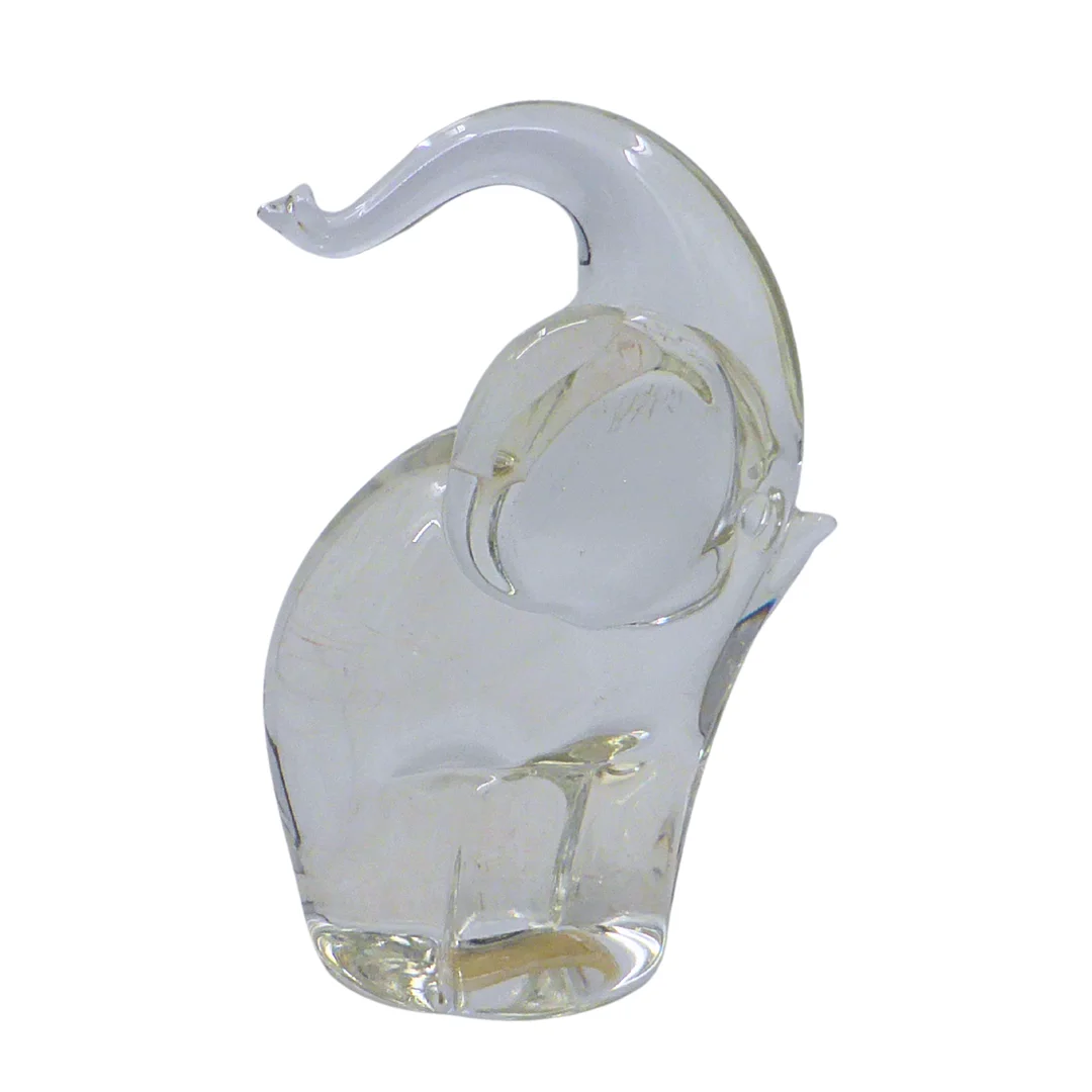 MURANO GLAS-ELEFANT SKULPTUR. — Art glass — Auktionshaus Stuber's Hammerschlag