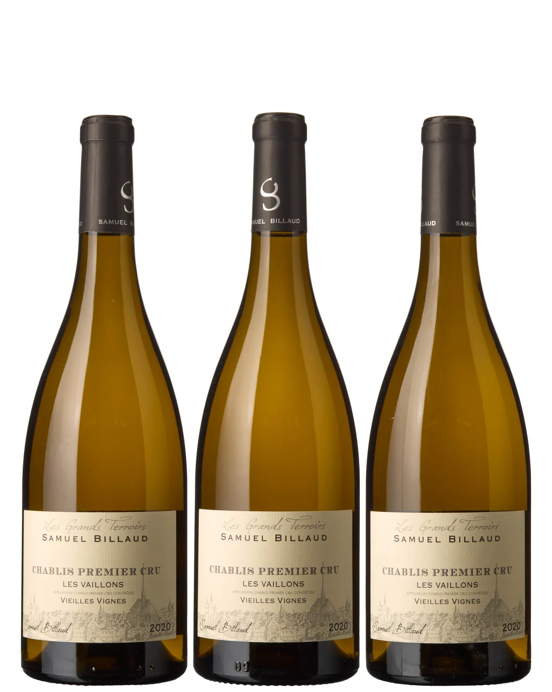 3 x Chablis 1er Cru Les Vaillons Vieilles Vignes 2020, Samuel Billaud — 3 x Chablis 1er Cru Les Vaillons Vieilles Vignes 2020, Samuel Billaud — Vin/Vin — Blomqvist