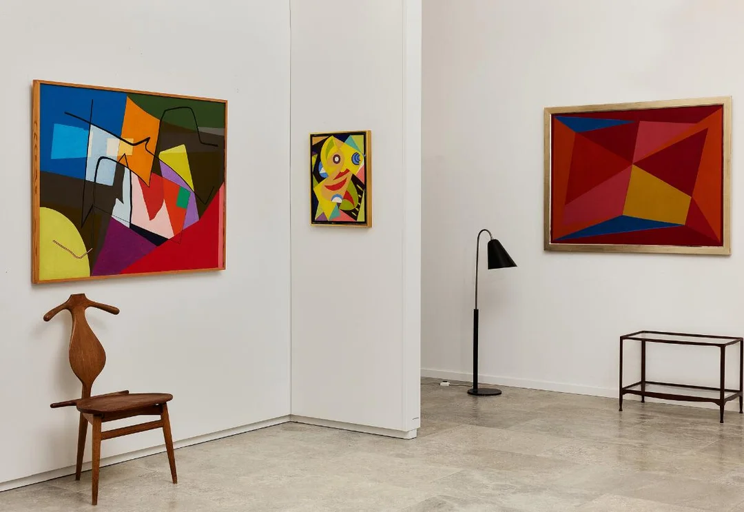 “Charleroi”, 1951. Signed, titled and dated on the reverse. Oil on canvas. 97×130 cm. — Modern Paintings/Modern art — Bruun Rasmussen