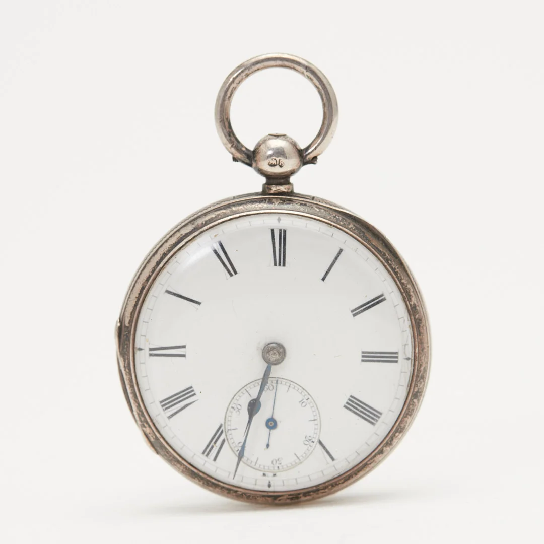 WILLIAM STUART. Taschenuhr, 'Bamber Bridge', 925er Silber, Vollplatinen-Ankerwerk, um 1800, England. — Pocket & Stop Watches — Stockholms Auktionsverk Köln