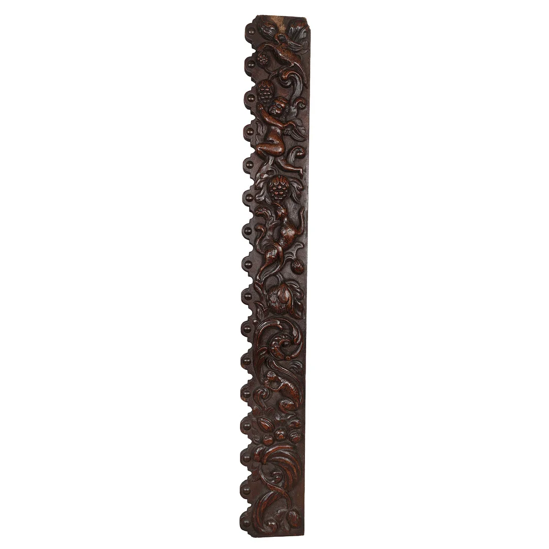 A LATE 16TH / EARLY 17TH CENTURY CARVED OAK APPLIQUE. — Other — Bishop & Miller