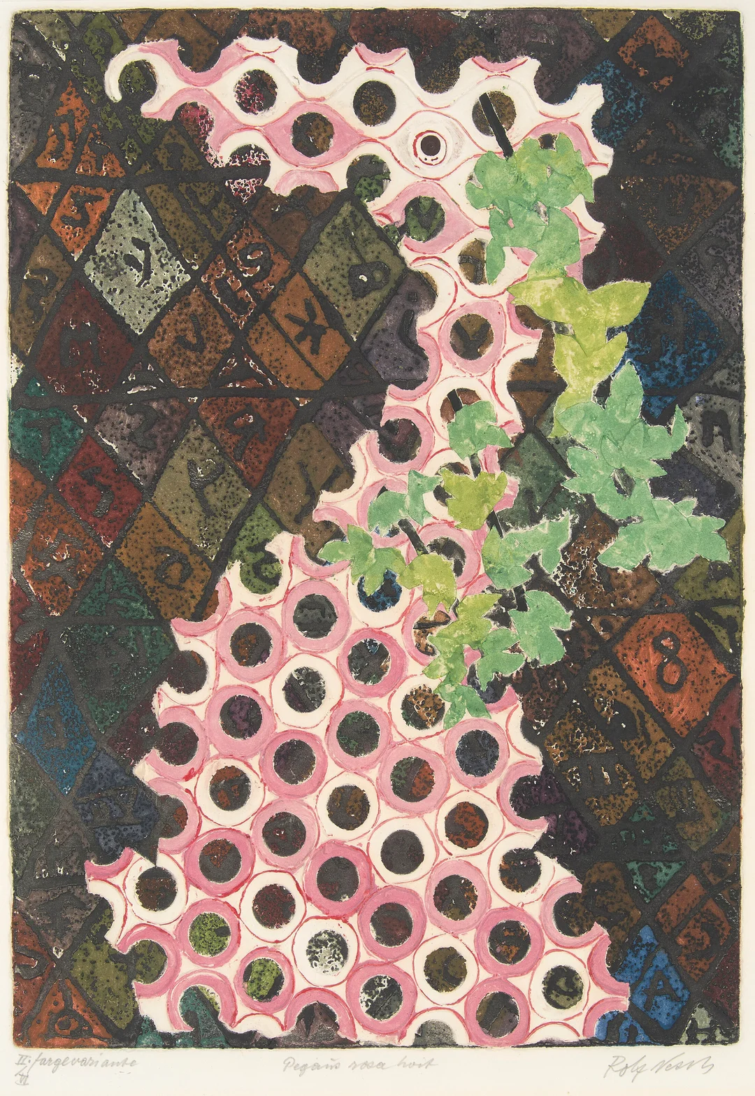 Nesch, Rolf — "Pegasus" 1968 — Kunst/Grafikk — Blomqvist