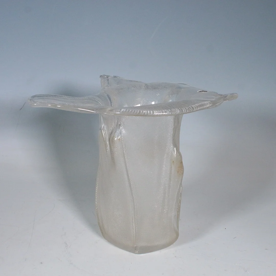 MICHAEL BOEHM. Rosenthal Studio-Line, „Draperie“ Vase, Glaskunst, 1970er, Deutschland. — Art glass — Stockholms Auktionsverk Düsseldorf/Neuss