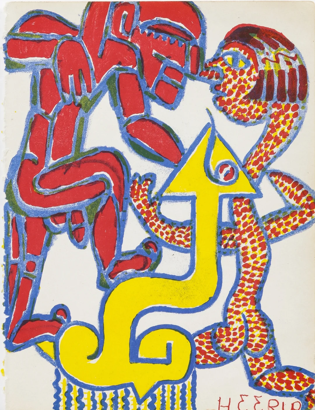 Henry Heerup. Lithographic print 1941. — Paintings and sculptures/Prints and photography — Lauritz
