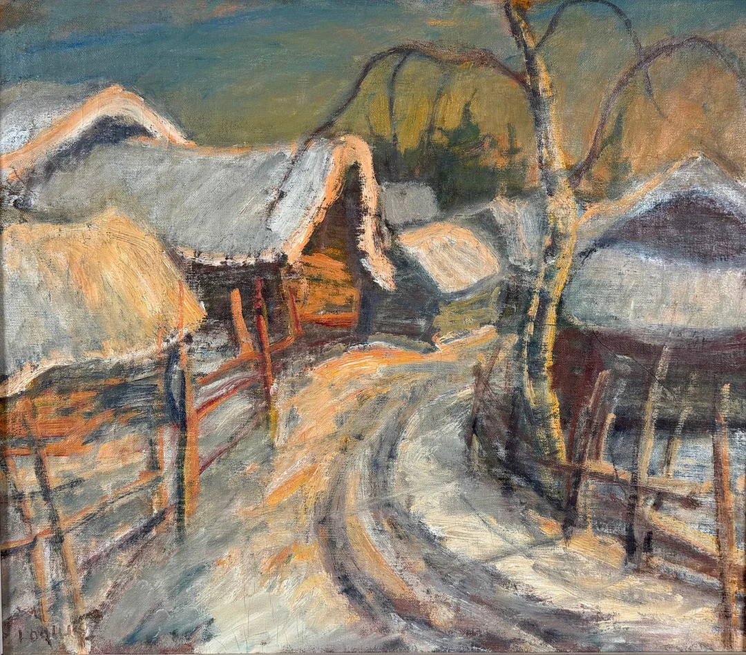 OIDENTIFIERAD KONSTNÄR (1900-tal), Gryning, olja på duk, signerad. — Paintings — Skandia Auktion