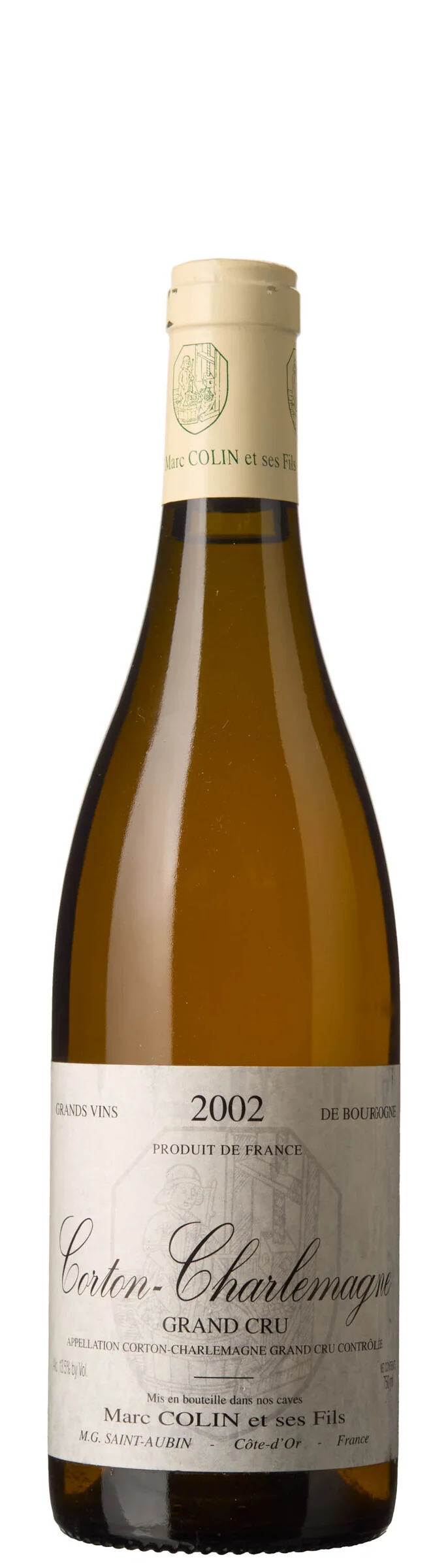 1 x Corton-Charlemagne Grand Cru 2002, Marc Colin et ses Fils — 1 x Corton-Charlemagne Grand Cru 2002, Marc Colin et ses Fils — Vin/Vin — Blomqvist