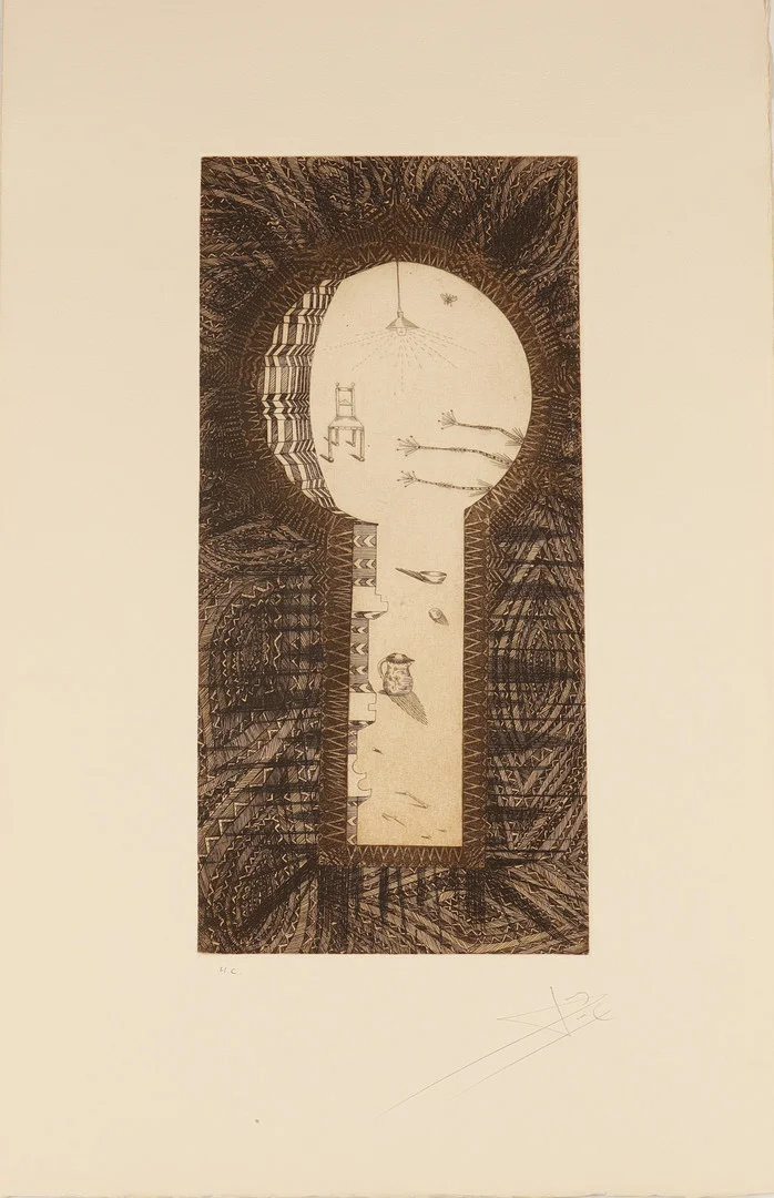 JOAN PONÇ. "bocallave" serie la metamorfosis de kafka. estampación al aguafuerte sobre papel. polígrafa obra gráfica. firmada y justificada a lápiz. 1978. — Engravings & Prints — Barcelona Auctions