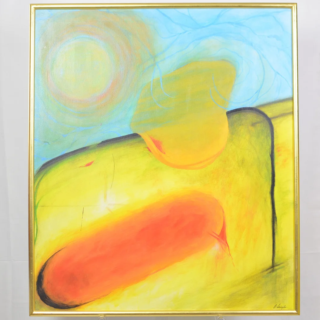 A. MICHAJLOV. BIOMORPHE FORMEN LANDSCHAFT, ACRYL AUF LEINWAND, SPÄTES 20. JAHRHUNDERT. — Paintings — Kunst- und Auktionshaus Kleinhenz