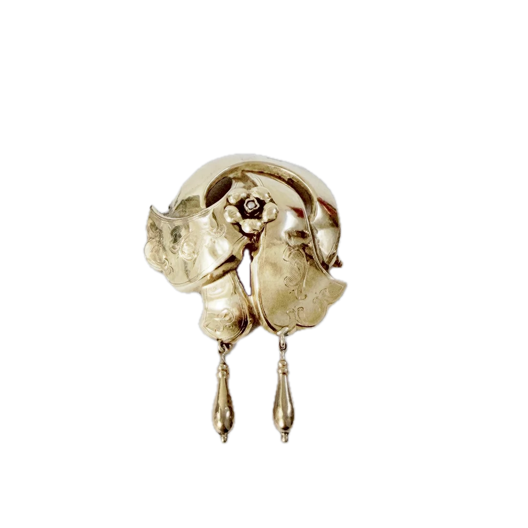 BROSCH. Sverige år 1931. 18k Guld. — Brooches & Pendants — Auktionshuset STO Bohuslän