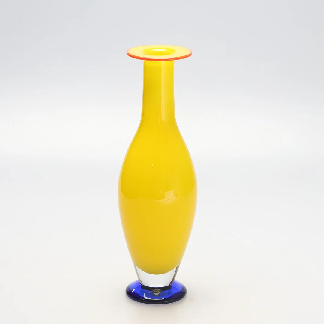 ERIKA LAGERBIELKE. Vas, färgat glas, "Solo", Orrefors. — Art glass — Gomér & Andersson Jönköping