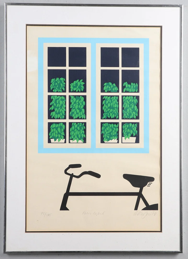OLE KORYZAU (B. 1939). THE BICYCLE. — Engravings & Prints — Lawrences Auctioneers