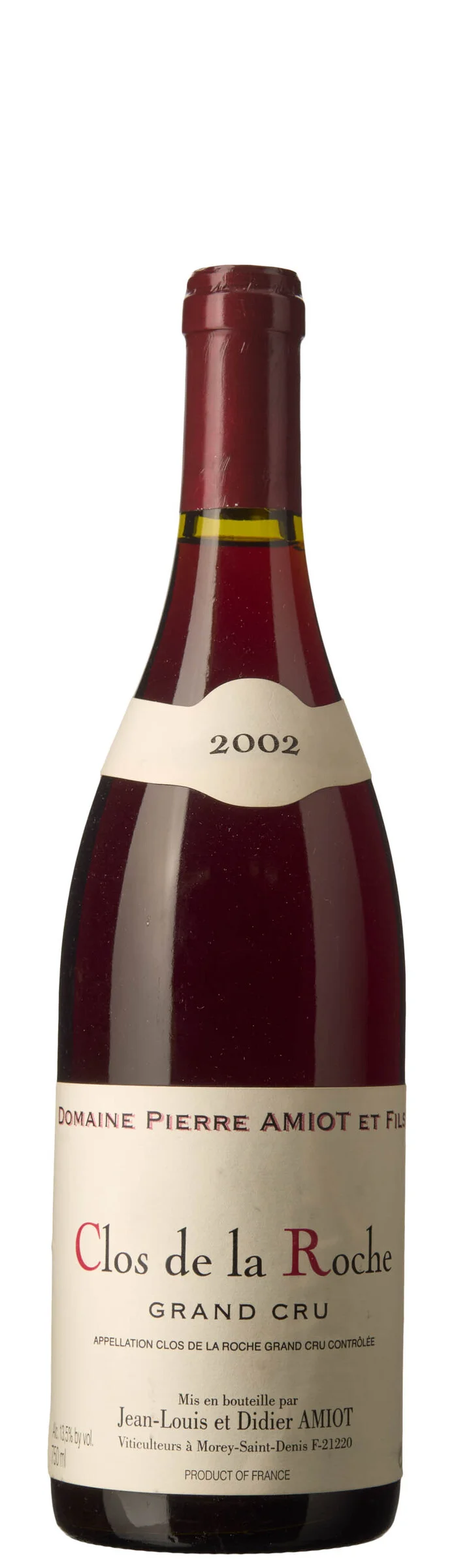 1 x Clos de la Roche Grand Cru 2002, Pierre Amiot et Fils — 1 x Clos de la Roche Grand Cru 2002, Pierre Amiot et Fils — Vin/Vin — Blomqvist