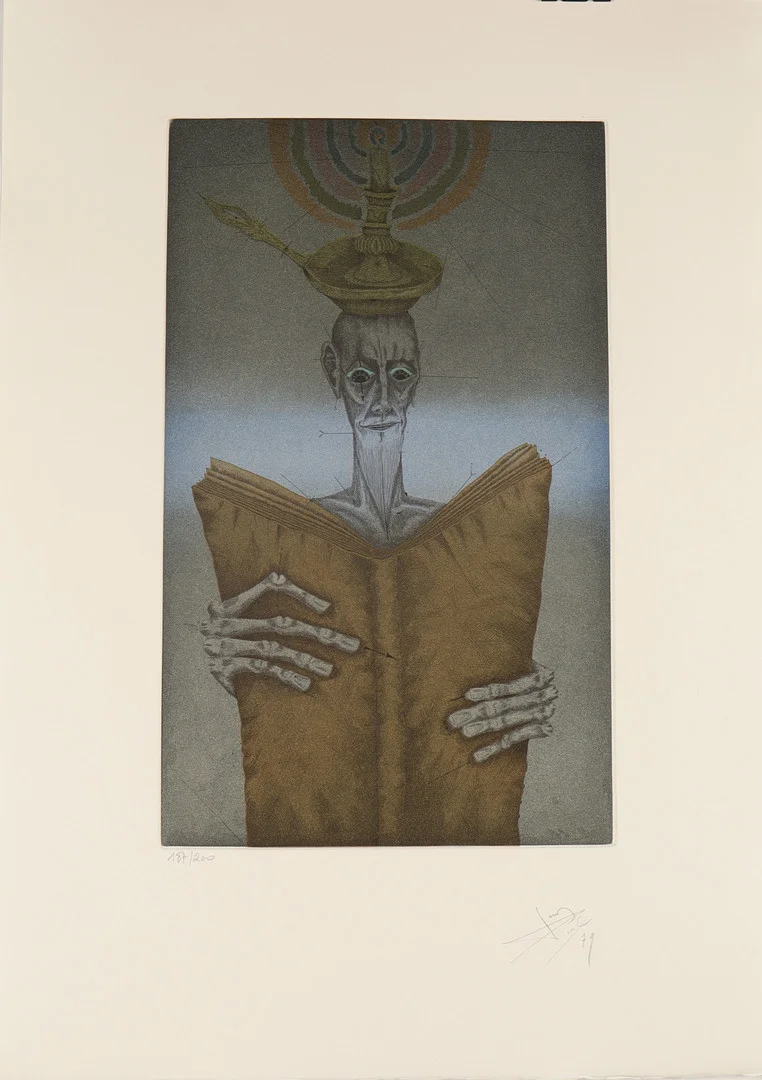 JOAN PONÇ. "La lectura". — Engravings & Prints — Barcelona Auctions