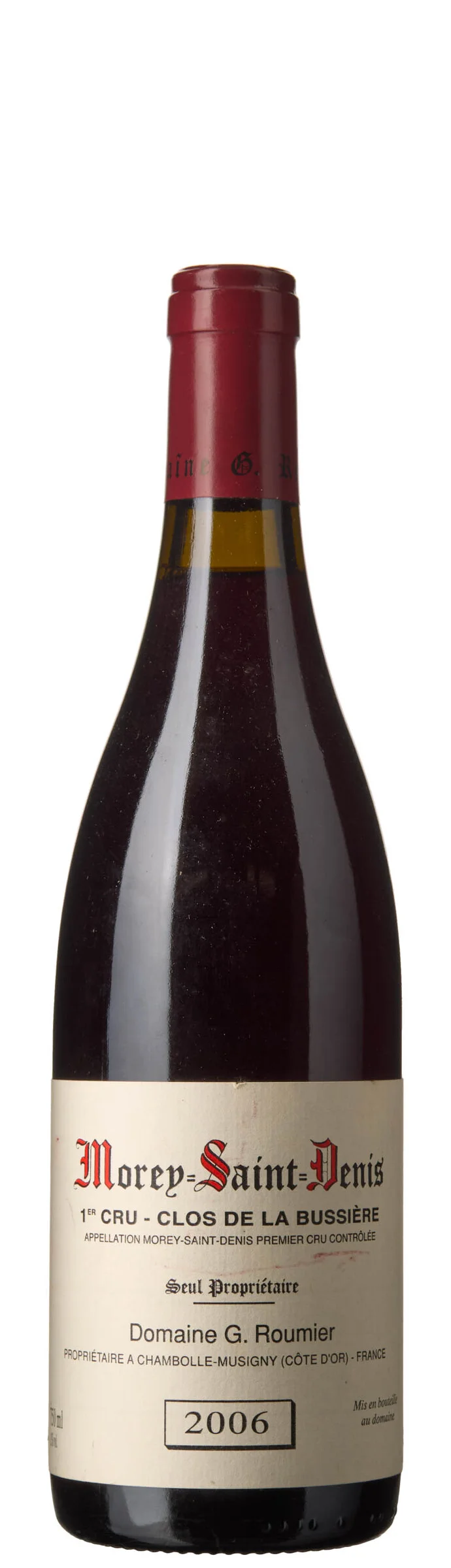 1 x Morey-Saint-Denis 1er Cru Clos de la Bussiere 2006, G. Roumier — 1 x Morey-Saint-Denis 1er Cru Clos de la Bussiere 2006, G. Roumier — Vin/Vin — Blomqvist