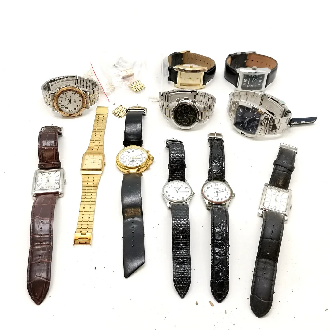 11 x QUARTZ WRISTWATCHES inc FLYING SCOTSMAN. — Wristwatches — Acreman St Auctioneers & Valuers